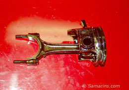Broken piston