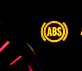 ABS warning light on the dash