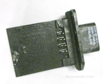 Corroded blower motor resistor