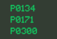 Trouble codes