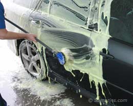 Washing hard to reach areas