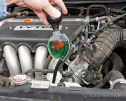 Checking the coolant freezing point