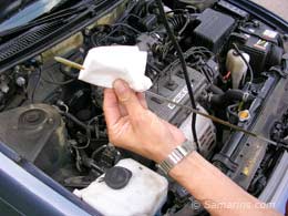 Check the engine oil regularly
