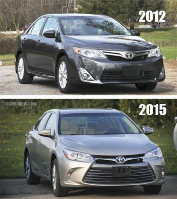 2012 versus 2015 Toyota Camry