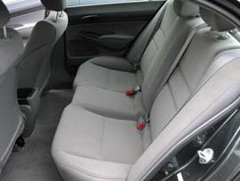Honda Civic rear seat