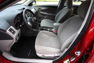 Toyota Corolla front seats