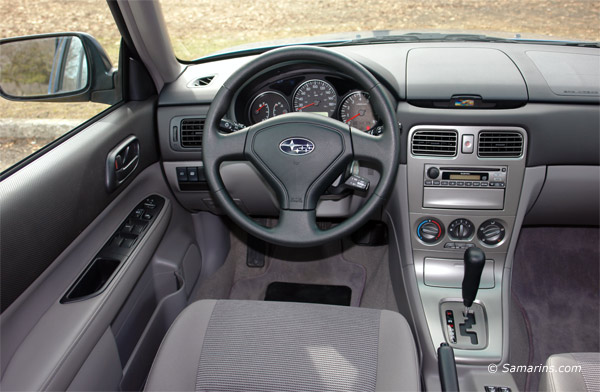 Subaru Forester interior, click for larger image