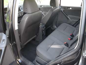 2015 VW Tiguan rear seat