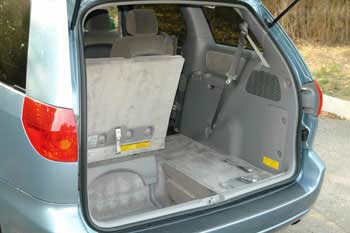 Toyota Sienna 2007 trunk