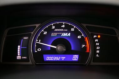 Honda Civic Hybrid gauges
