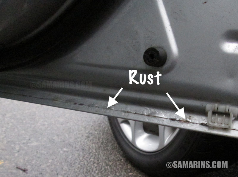 How to spot signs of accident repair, rust or paint job