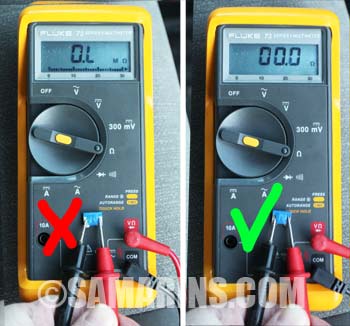 How to check resistance with a multimeter