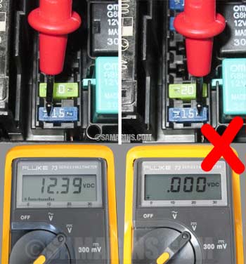 How to find a blown fuse in a car with a multimeter