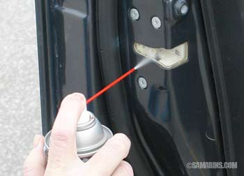 Lubricating door locks