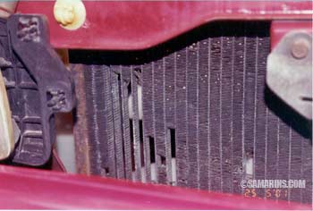 Corroded radiator