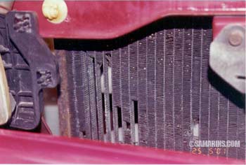 Corroded radiator