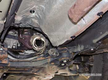 Stolen catalytic converter