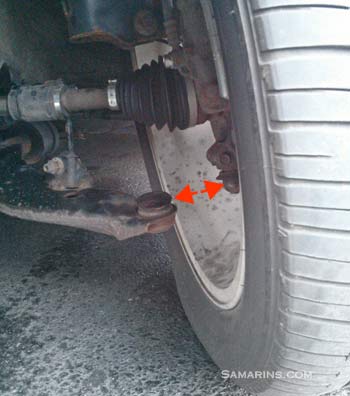 Separated ball joint