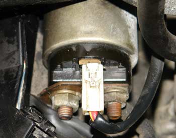 mitsubishi lancer 02 starter location