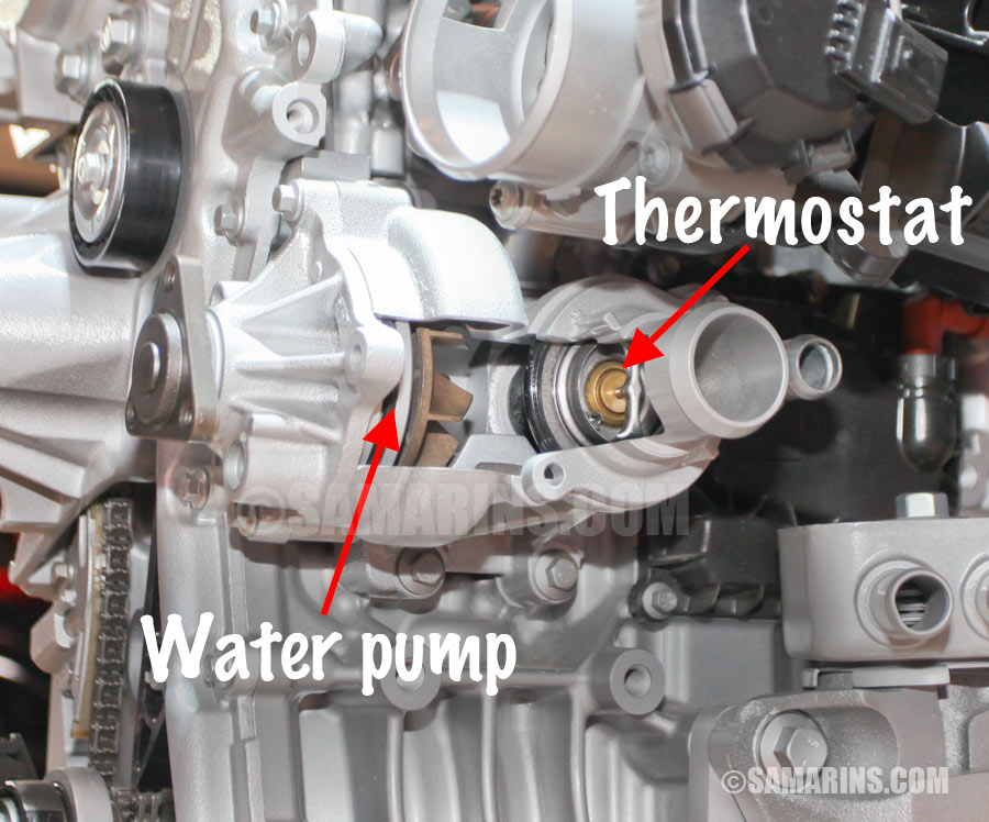 95 honda accord v6 thermostat location