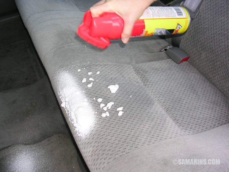 Cleaning fabric seats