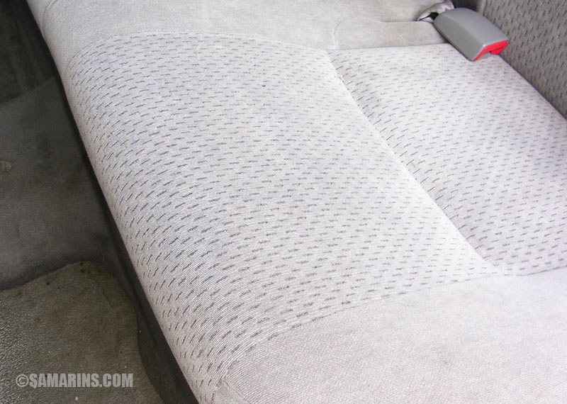 Cleaning fabric seats