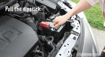 Checking automatic transmission fluid