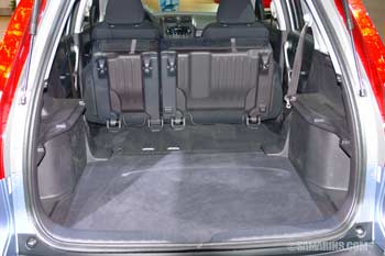 Honda CR-V cargo space with seats folded