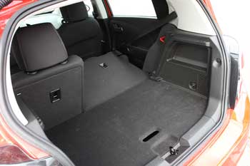 Chevrolet Sonic rear seat folded