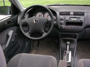 Intérieur de la Honda Civic 2005