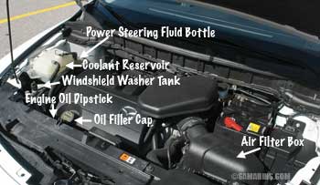 2014 Mazda CX-9 engine compartment map