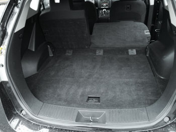 Nissan Rogue seats folded