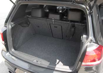 2010 VW GTI cargo space