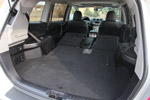 Toyota Highlander seats folded