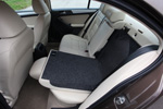 Folded rear seat
